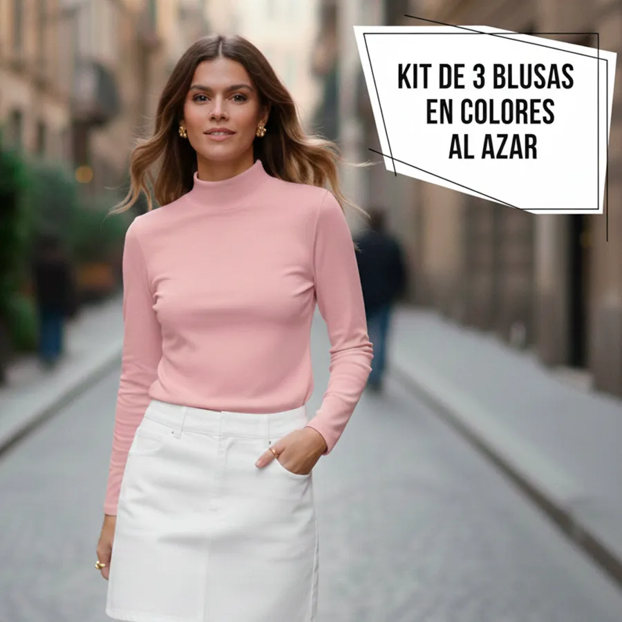 POLO-UNI-N KIT DE 3 BLUSAS 8058